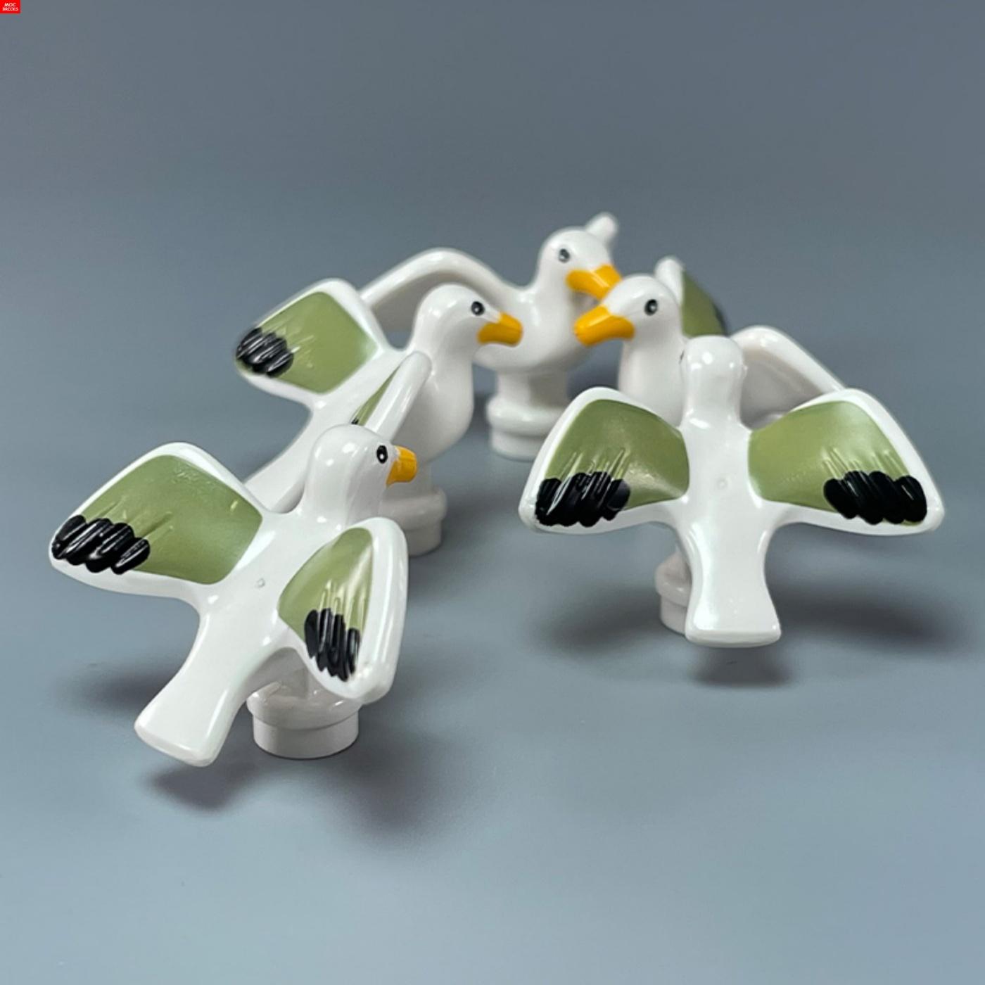Нетоксичные кубики Moc Морской котик Тюлень Дельфин Черепаха Рыба-клоун 15679Pb01 16765Pb01 Животные Скат Образовательные строительные блоки Игрушки для детей