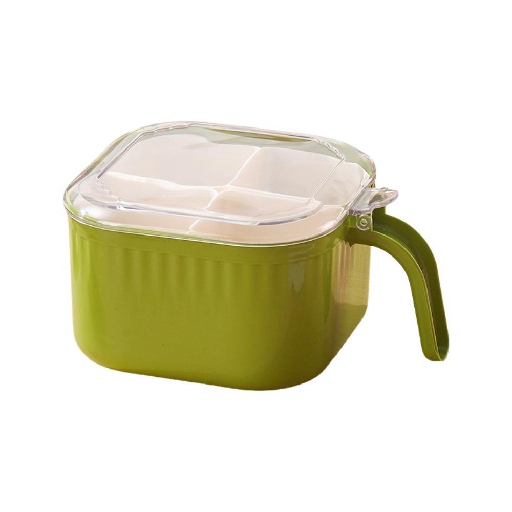 4 in 1 Condiment Jar Moisture-proof Condiments Dispenser Save Space Seasoning Box  Camping