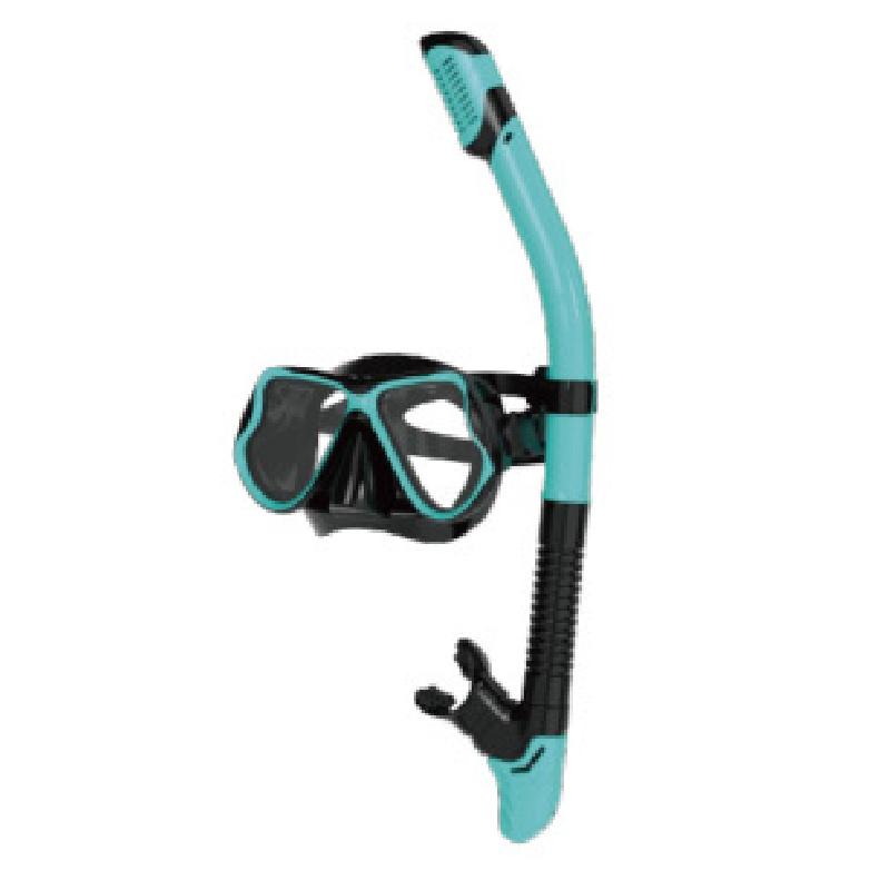 Full Dry Snorkel Tube with Waterproof Valve Underwater Breathing Equipment Freestyle Swimming Training Gear for Kids & Adults
