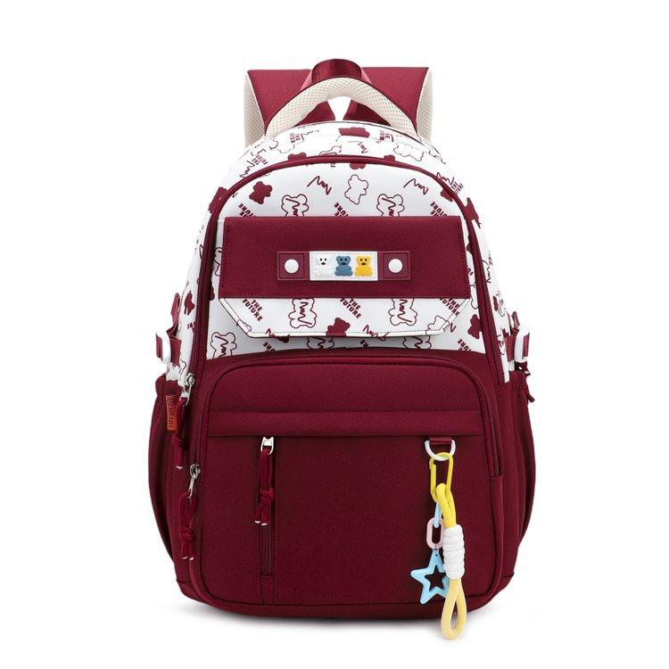 

Женская школьная сумка, легкий рюкзак большой емкости для школьников, студенческий рюкзак красный