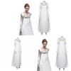 Bridgerton Season Vintage Dress With High Waist Victorian Tea Gown For Halloween Cosplay