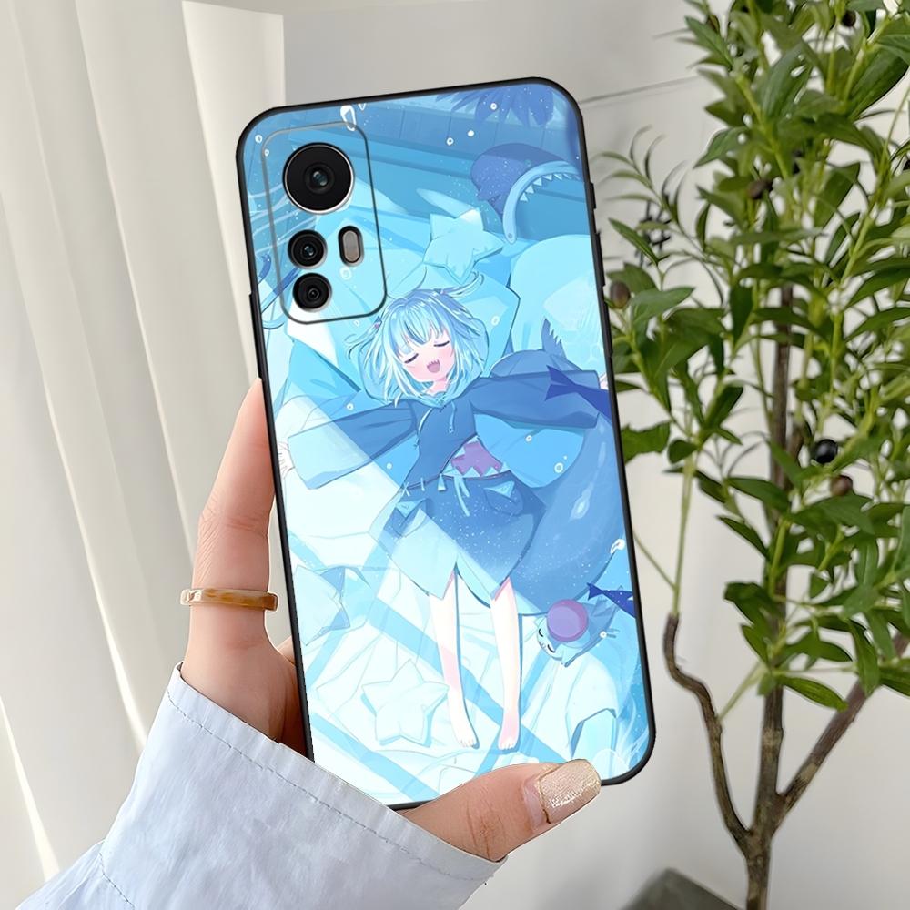 Cartoon Girl Gawr Gura Phone Case For Xiaomi Poco X7 X6 X5 X4 F5 F6 F7 M4 M5 M6 M7 C40 Silicone Soft Cover