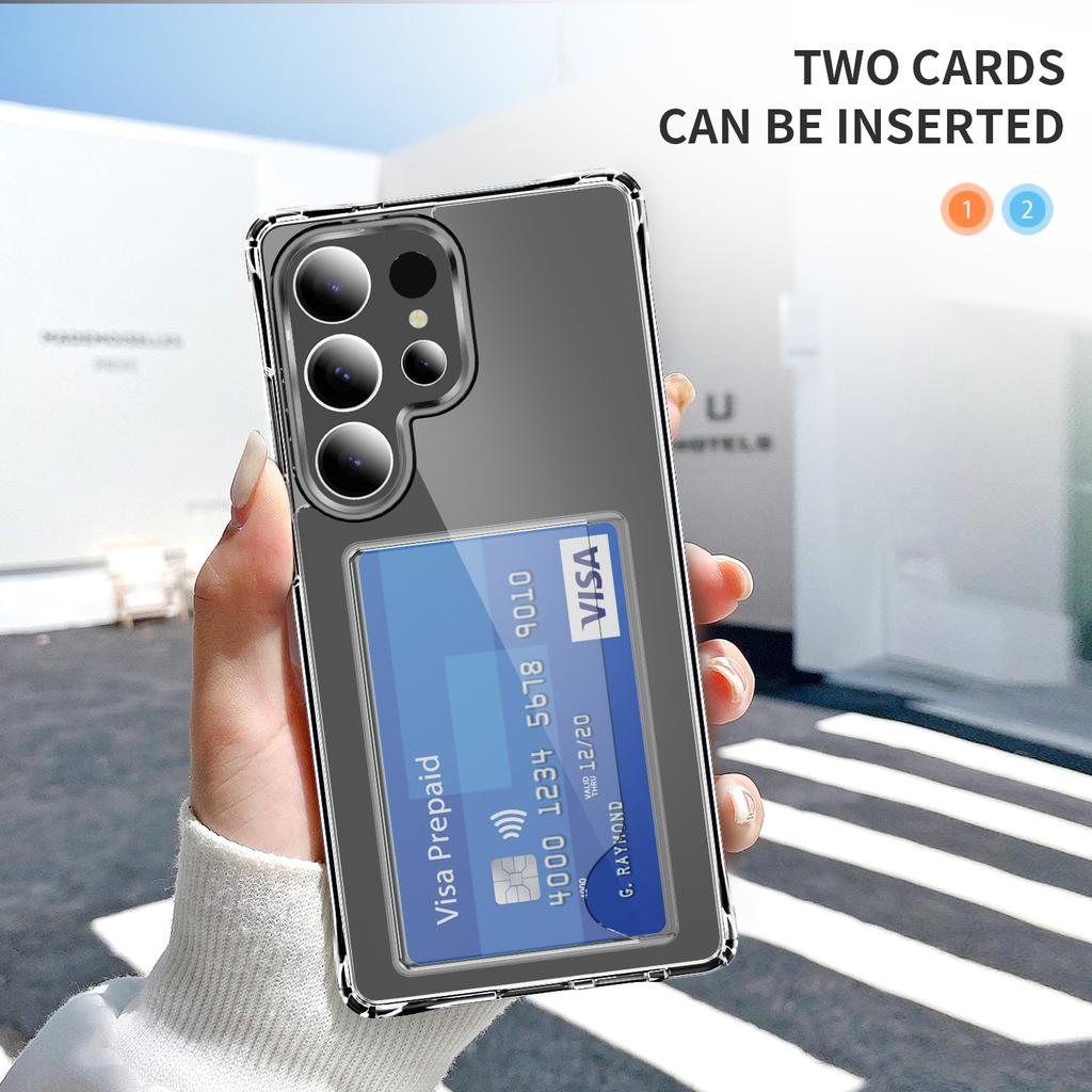 For Samsung Galaxy S26 Ultra Case Protective TPU Phone Cover with Card Holder