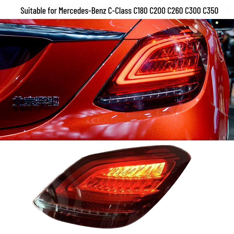 Mercedes-Benz W205 C-Class Taillight Upgrade: C180/C200/C300/C400 Old To New Model Rear Light Assembly