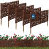 Kotarbau® Gartenzaun Palisade Rand Flechtzaun Eingeschlagter Zaun 60 X 30 Cm Set Von 5