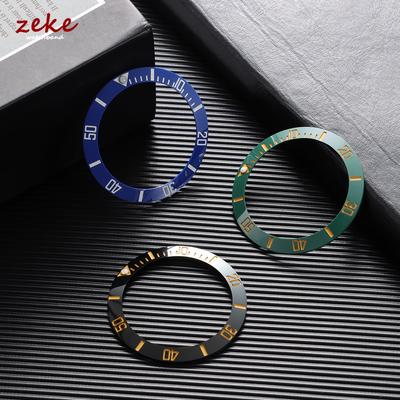 Ceramic for 40mm SUB Watch Case Alloy Watch Bezel Insert Ring Slope NH35 NH34 for Water Ghost Diving Men Watch Part Accessories
