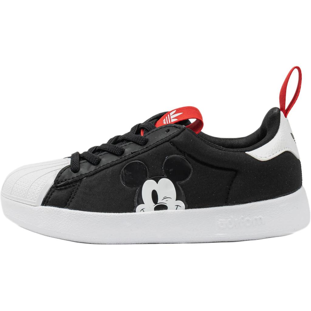 Adidas Disney X  Originals Adifom Superstar 360 Comfortable Versatile Durable Low-Top Kids Skate Shoes Kids Sneakers Black White JH5177