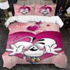 Conjunto de Roupa de Cama com Capa de Edredom e Fronha Desenho Animado 3D D-Diddl, Decoração de Quarto para Adolescentes e Adultos, Presente para Meninos e Meninas