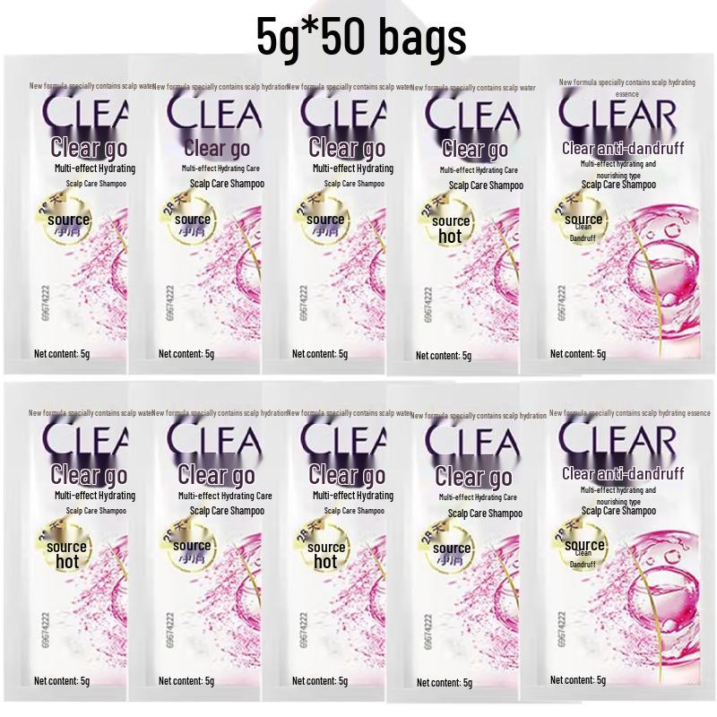 

Clear Scalp Anti-Dandruff & Hydrating Travel Shampoo (50x5g)