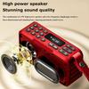 Portable Radio FM Mini Bluetooth Radios Speaker Hifi Sound Soundbar Subwoofer Handsfree Walkman Music Player Recorder with Mic