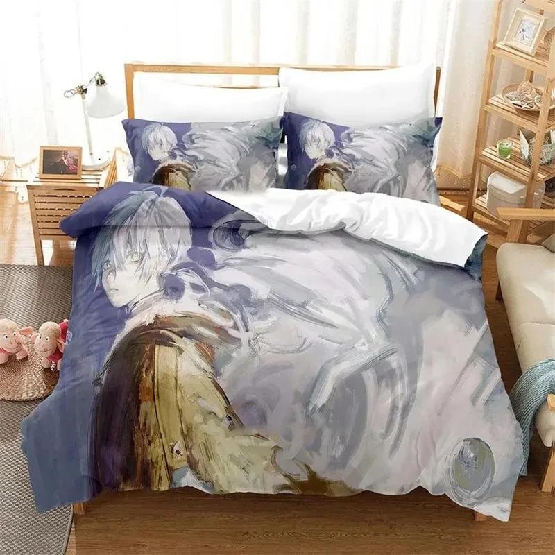 Anime To Your Eternity Bedding Set,Duvet Cover Comforter Bed Set Quilt Cover Pillowcase,King Queen Twin Size Boys Girls Adults