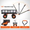 Garden Dump Cart Heavy-duty Metal Yard Carts and Wagons 400 lbs Loading