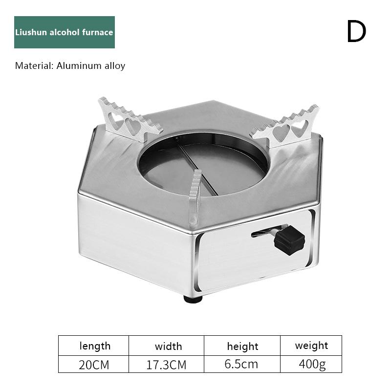 Stainless Steel Honeycomb Skillet Non-Stick With Handle Scratch-Resistant Cooking Dry Boiler Alcohol Stove Camping Cookware