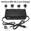 VariCore 60V 2A Li-ion Battery Charger 16S 67.2V Li-ion Battery Pack Charger Smart Power-off With Fan AC 100-240V