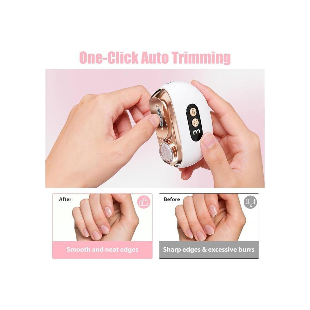 Electric nail clipper - 2-in-1 - Hands & Feet - Built-in LED - USB-C charging