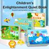 Çocuk Erken Eğitim Sessiz Meşgul Yapıştırma Kitabı Kendin Yap Yapboz Çıkartma Montessori Oyuncak Tekrarlanan Yapıştırma Sessiz Kitap Oyuncakları Bebek Hediyesi