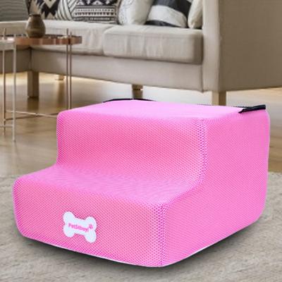 Pet Ladder 2 Step Non-slip Fabric Sturdy Dog Climbing Ramp for Puppy
