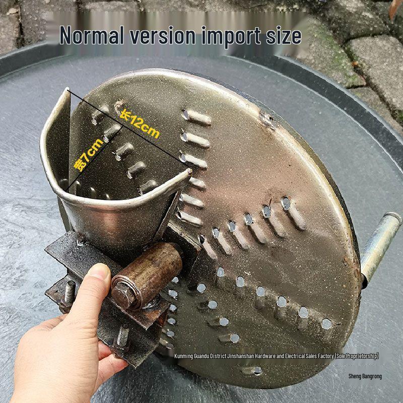 Landwirtschaftlicher Handkurbel-Häcksler: Maniok, Süßkartoffel, Rettich, Kürbis und Kartoffelhackgerät.