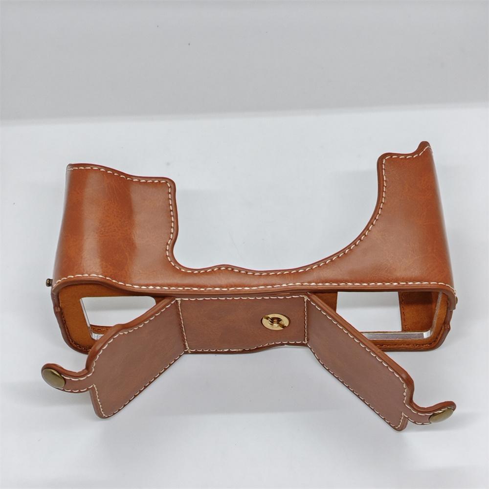 PU Leder Kamera Halbtasche für Fujifilm GFX50R Fuji GFX 50R Basisabdeckung Batterieöffnung Schale