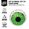 Joyfy 2 Pack Halloween Inflatable Huge Green Eyeballs with Build-in LEDs 3ft Halloween Decor Party Supplies Blow Up Decoration