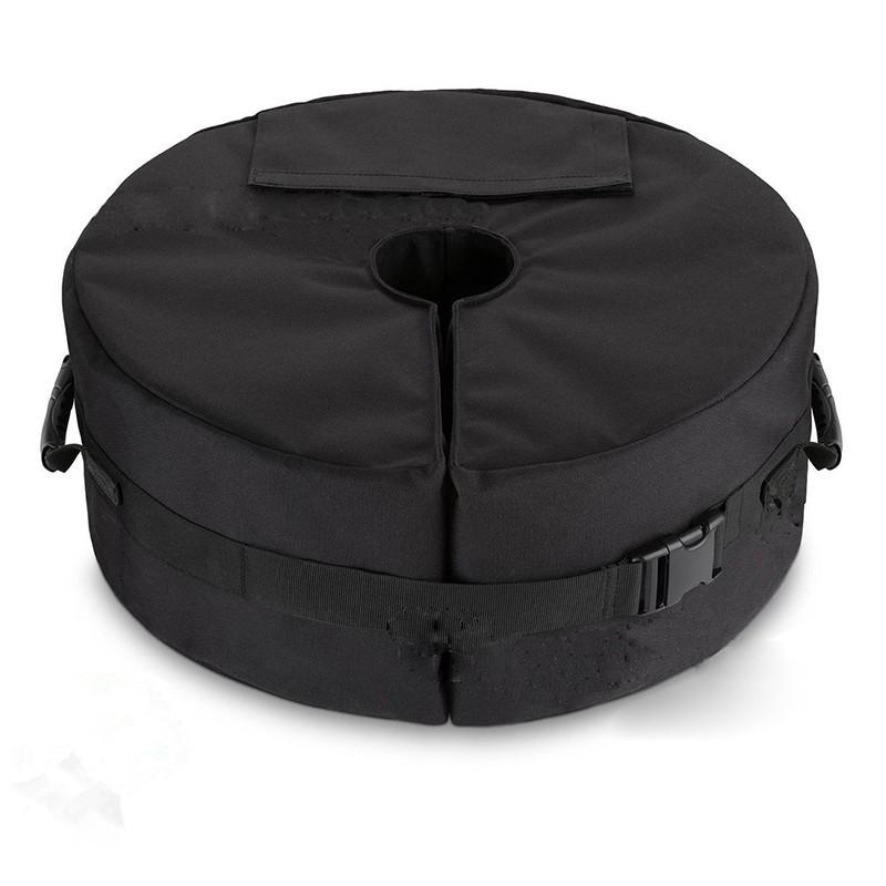 Waterproof Black Sun Umbrella Base Sandbag: Square Oxford Cloth Tent Weight Support