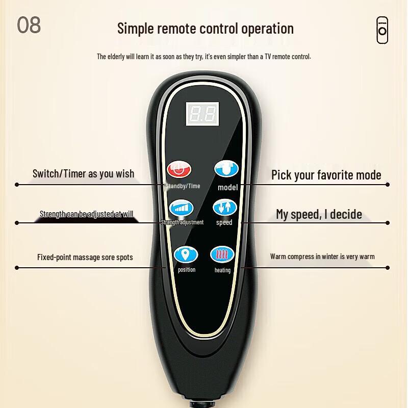 AUX Full Body Multi-function Massage Mat with Detachable Herbal Pillow