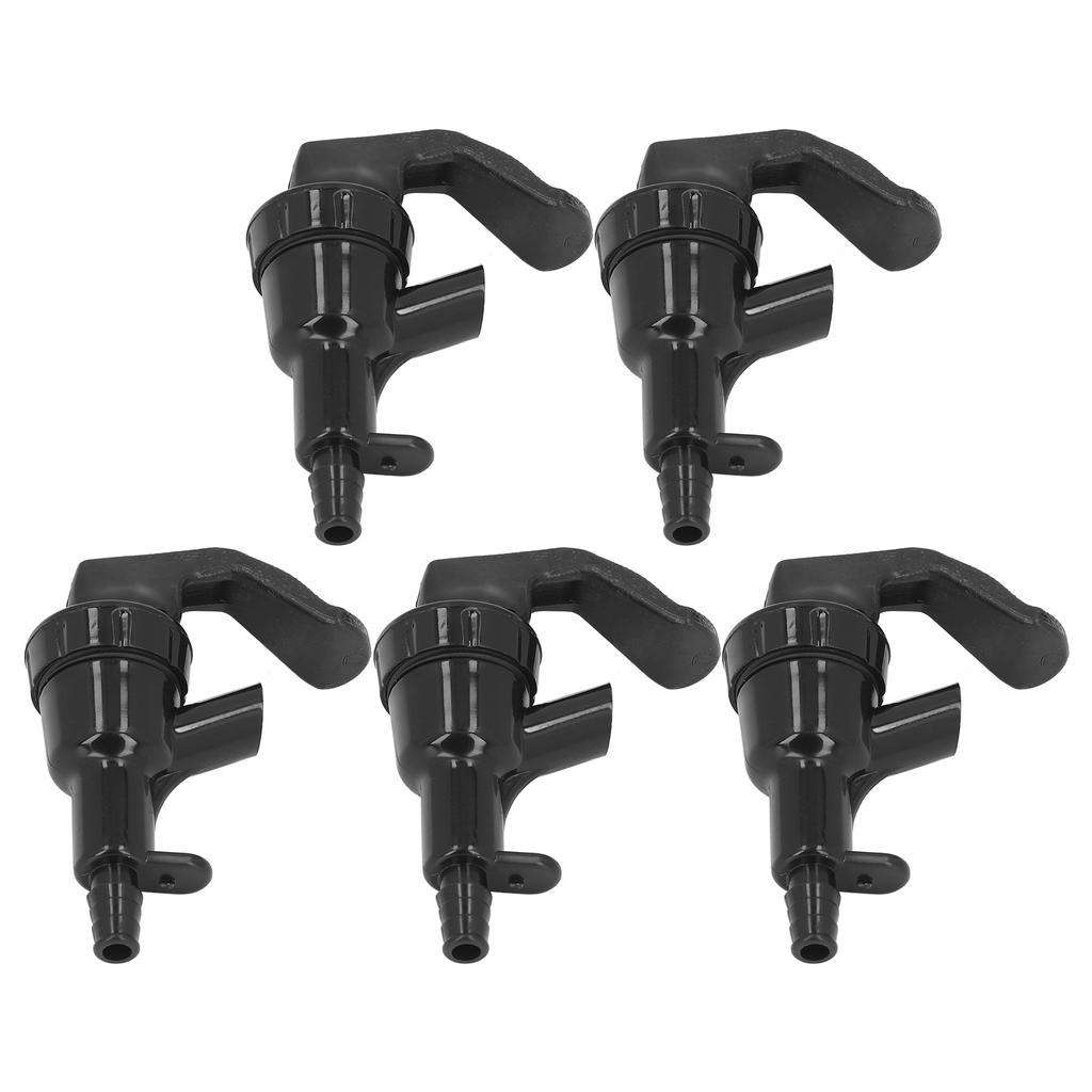5 st Ölkran Bryggtunna Kran ABS 20PSI 1/4in Bard-anslutning 3/16in Utlopp Set Kit