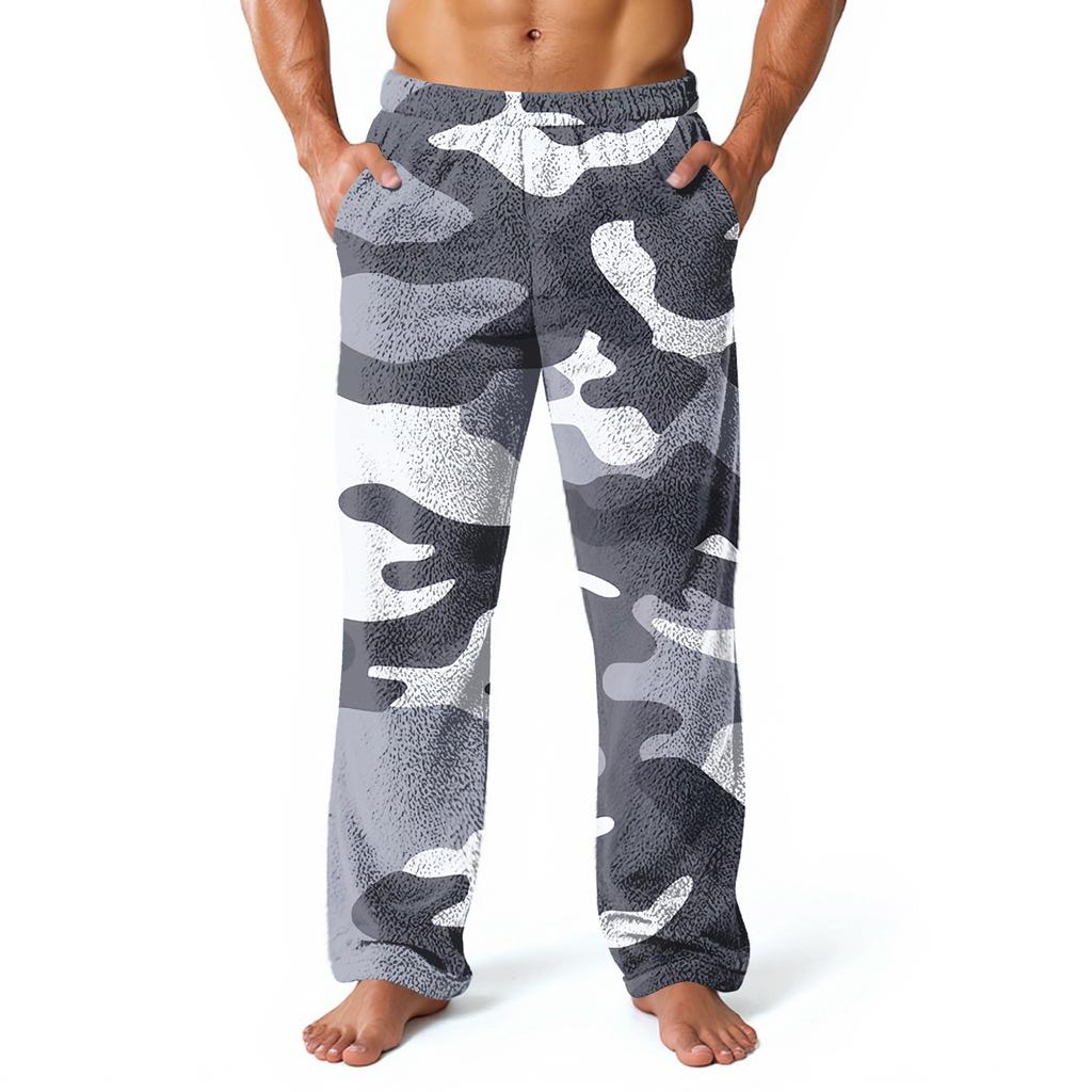Pantalones de Casa Estampados por Todas Partes para Hombre Pantalones de Pijama para Dormir Pantalones Largos Pantalones de Pijama