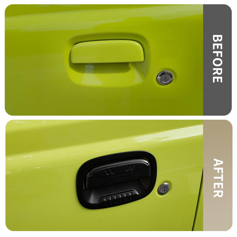 For Suzuki Jimny 3 Door 2018 2025 Exterior Door Handle Pocket Matte Black Universal Left Right Accessories