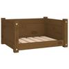 Vidaxl Dog Bed, Honey Brown, 55.5X45.5X28 Cm, Pine