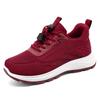 Mom shoes autumn cotton mouth walking shoes flying woven breathable casual shoes a women's shoes lightweight and comfortable mesh shoes