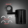 Motorcycle Black Handlebar Cup Holder Adjustable 22mm-32mm For Harley Sportster XL72 48 1200 883 Dyna Softail Touring Breakout