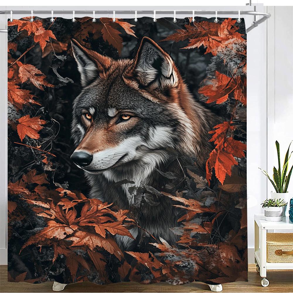 Forest Animal Pattern Shower Curtain Bath Curtain Printing Polyester fabric Bathroom Curtains for Home decoration curtain