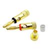 Gold-Plated Solderless 4MM Banana Speaker Plug Connector