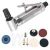 Pneumatic Grinding Set Right Angle Air Die Grinder 0.3HP Motor 1 4 1 8 Chuck Adjustable Speed