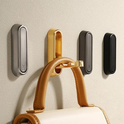 1Pcs Klapp Wand Haken Versteckte Robe Handtuch Mantel Haken edelstahl Haken für Home Küche Badezimmer Matte Schwarz Handtuch aufhänger