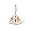 Einfache einfarbige Satin-Magnet-Abendtasche, vielseitige dreieckige Damen-Clutch-Handtasche