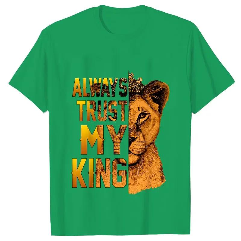 

Футболка для пар «Король Лев и Королева», модная одежда с коротким рукавом для пар, корейская футболка большого размера «Любовь», женские и мужские футболки 4XL