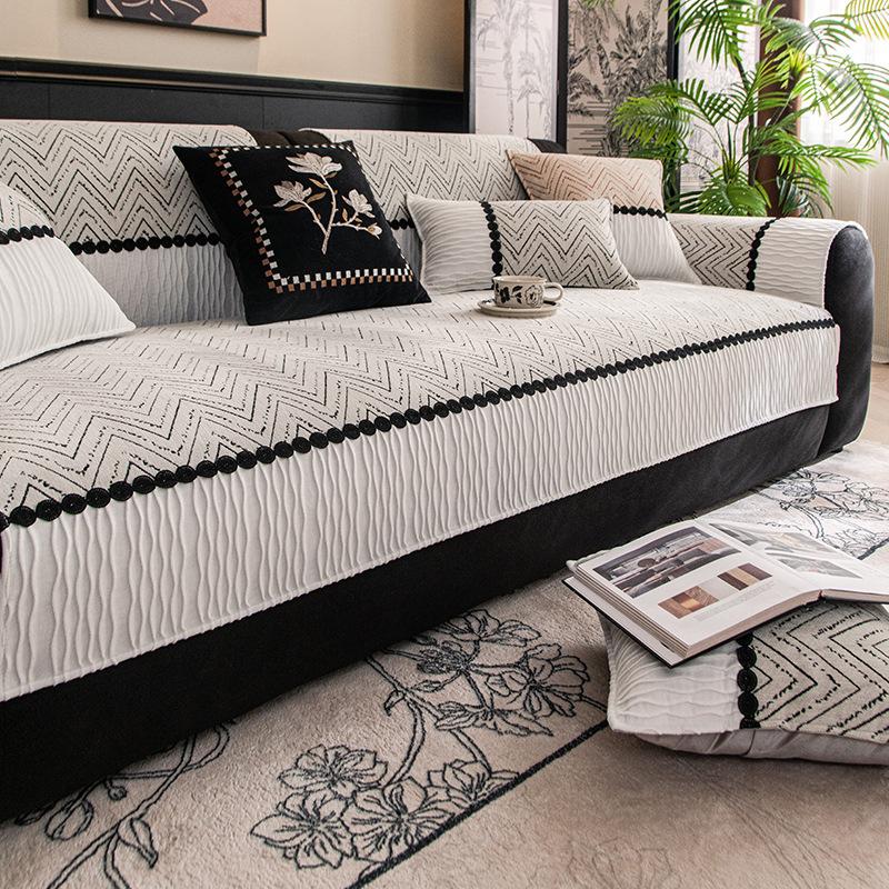 Sofa Cushion  New Four-Season Universal Combination Sofa Cover Seat Cushion One Piece Sofa Cover Cloth Towel Cushion
