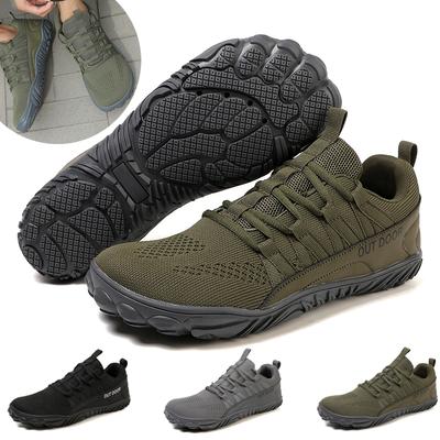 Nové pánské měkké ležérní barefoot tenisky Pohodlné a prodyšné tenisky Pánské vycházkové fitness tenisky Boty se širokou špičkou