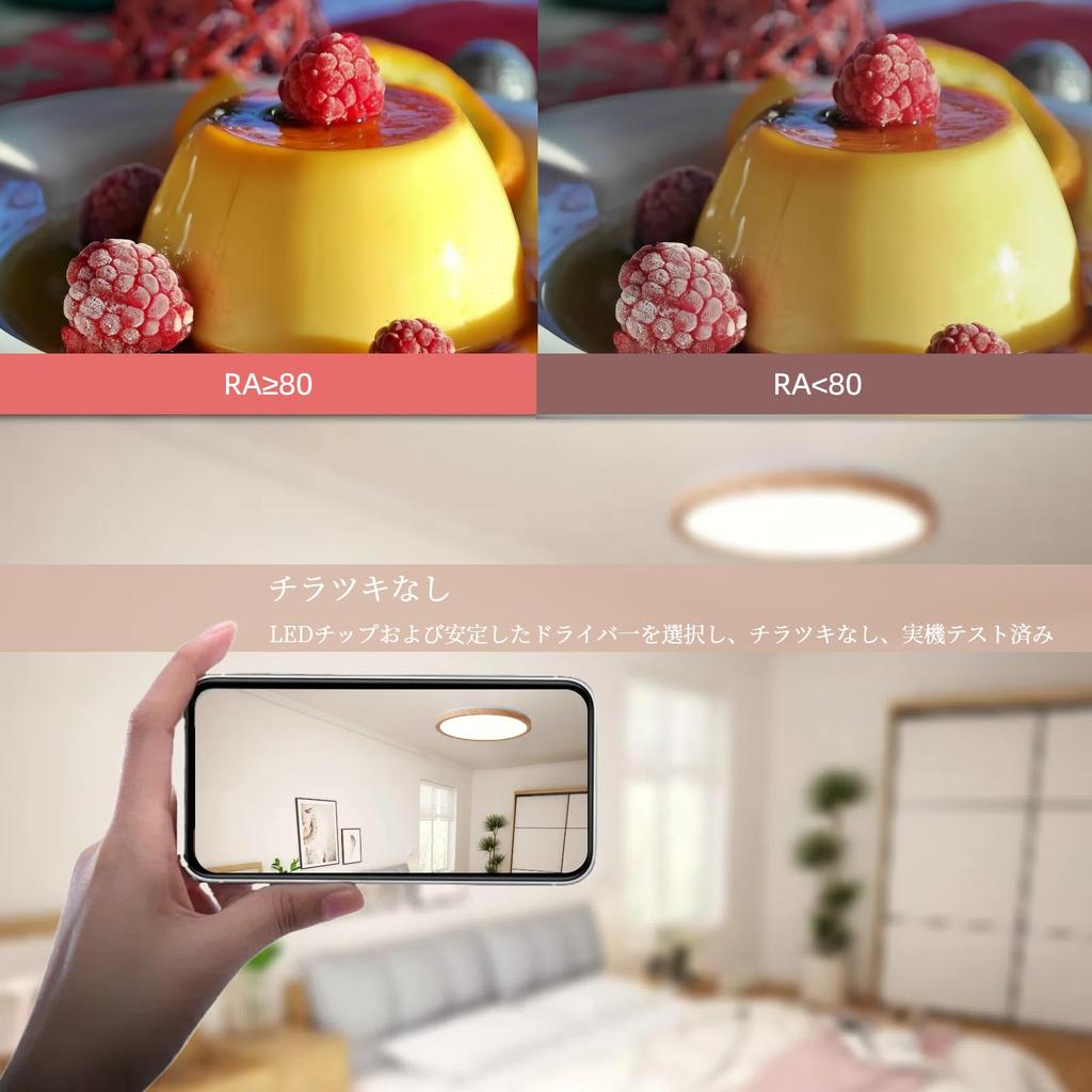 Jiaqihong5 LED Ceiling Wood Grain 40cm Suitable for Tatami Mats Indoor Terrace Dining Living Scandinavian Modern and Fashionable Home Ceiling Round