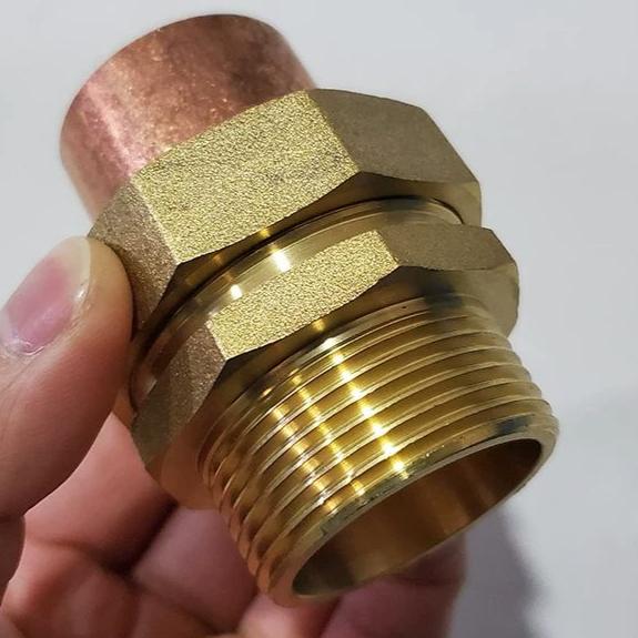 1/4"-3" BSP Male Female x 8-76mm Weld Scoket End Feed Solder Brass & Copper Union Pipe Fitting Coupler Air-conditioning