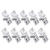 10Pcs Elastic Cord Presser Foot Stainless Steel Rustproof Accurate Size Stretch Presser Foot for Sewing Machine