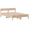 Vidaxl Bed Frame Without Mattress, 120X190 Cm, Solid Pine Wood