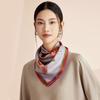 Womens 70cm Silk Square Scarf Fashionable Printed Neckerchief Premium Gift Her