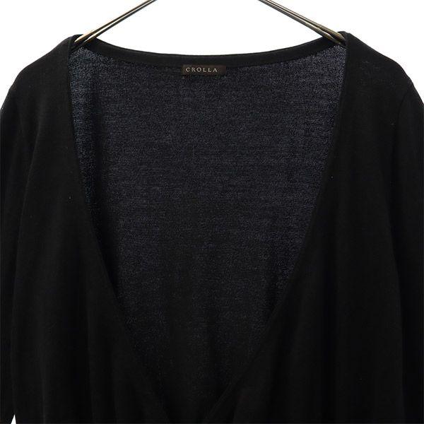 CROLLA Long sleeve Kashcourt knit cardigan black Women Used