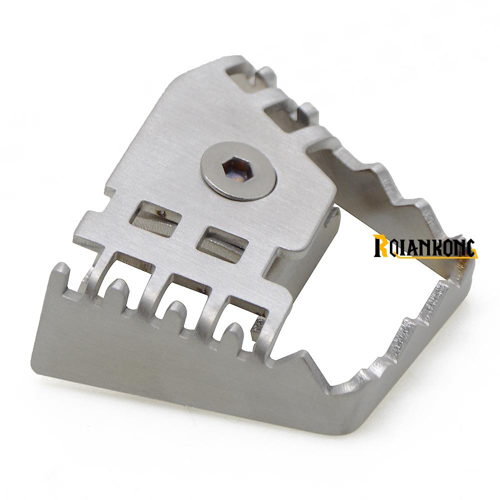 

For BMW R 1150 1200 1250 GS F 650 750 850 GS Motorcycle Accessories Rear Foot Brake Lever Pedal Enlarge Extension Pad Extender срібний