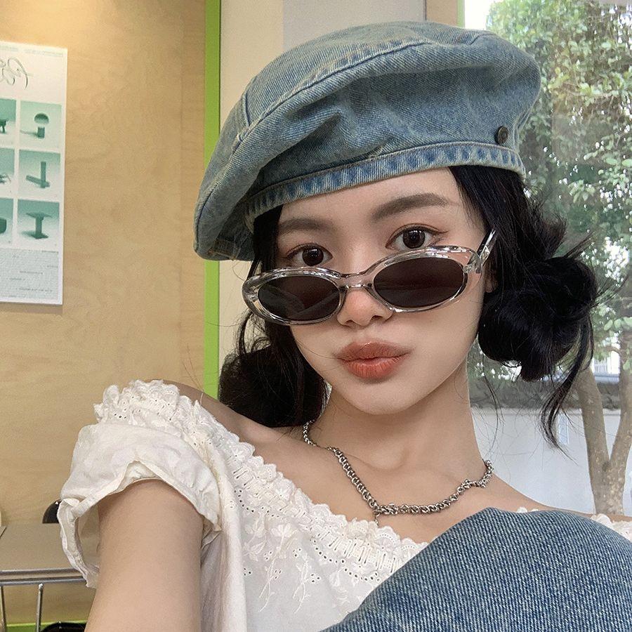 Cowboy Beret Female Summer Show Face Small Wash Do Old Versatile Literary Retro Octagonal Hat Big Head Circumference Hat