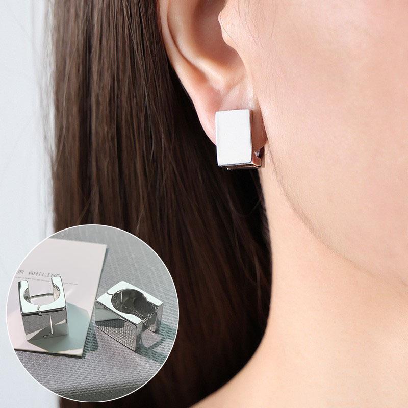 S925 Silver Snake-Shaped Hoop Earrings with Micro-Paved Zirconia - Retro Fashion for Women