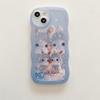 The Rabbit Family Pattern Soft TPU Shell Fashion Phone Case for iPhone Samsung Vivo Xiaomi Oppo